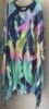 Obrazek Sukienka elegancka BAT midi/maxi fale jedwab UNI od S - 50/52 Italy