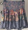 Obrazek Spódnica mini BOHO P1 Patchwork jedwab naturalny Italy