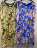Obrazek Sukienka elegancka LILLY BIS kwiatuszki midi jedwab XXS/XS do 40/42 Włochy