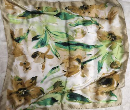 Obrazek Apaszka z jedwabiu wiskozowego naturalnego 70/70cm Włochy