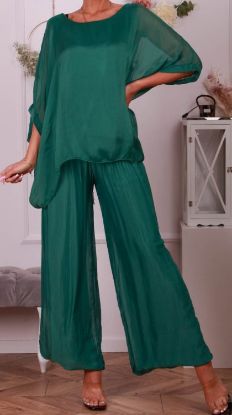 Obrazek Komplet elegancki TORI gładki jedwab UNI SLIM SIZE od XXS/XS do XS/S max Włochy