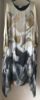Obrazek Sukienka elegancka BAT midi/maxi Ombre Irysy jedwab UNI od S - 50/52 Italy