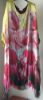Obrazek Sukienka elegancka BAT midi/maxi Ombre Irysy jedwab UNI od S - 50/52 Italy