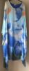 Obrazek Sukienka elegancka BAT midi/maxi Ombre Irysy jedwab UNI od S - 50/52 Italy