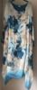 Obrazek Sukienka elegancka BAT midi/maxi Irysy jedwab UNI od S - 50/52 Italy