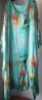 Obrazek Sukienka elegancka BAT midi/maxi kwiaty2 jedwab UNI od S - 50/52 Italy