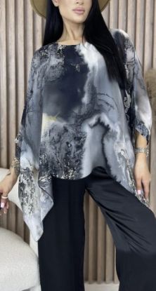 Obrazek Bluzka elegancka BAT Kosmos jedwab XS/S - 50/52 Włochy