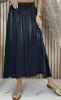 Obrazek Spódnica elegancka maxi jedwab gładka perła S/M - 44/46 Włochy