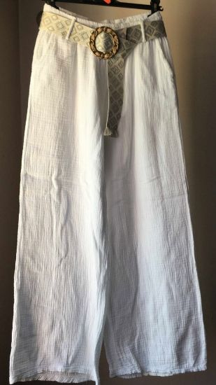 Obrazek Pasek elegancki pleciony wzór UNI SLIM od XXS - 42 Włochy