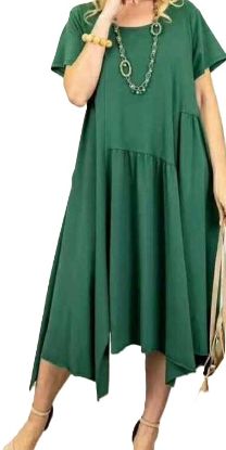 Obrazek Sukienka elegancka asymetryczna midi/maxi od S/M do 44/46 Włochy