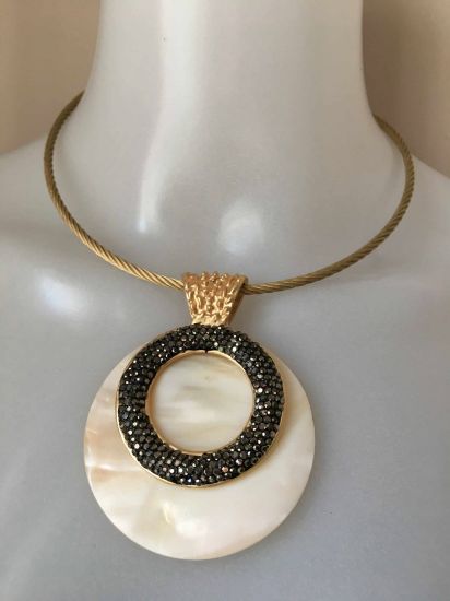 Obrazek Naszyjnik elegancki typu Choker, Princess koła z Włoch