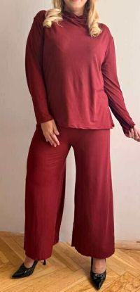 Obrazek Komplet dwuczęściowy: bluzka/tunika i spodnie UNI od S/M do 44  Włochy