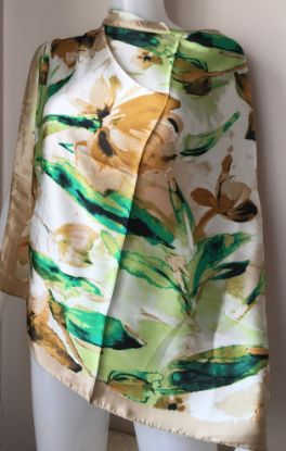 Obrazek Apaszka z jedwabiu wiskozowego naturalnego 70/70cm Włochy