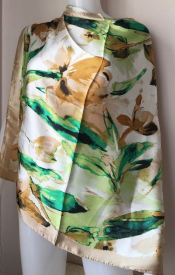 Obrazek Apaszka z jedwabiu wiskozowego naturalnego 70/70cm Włochy